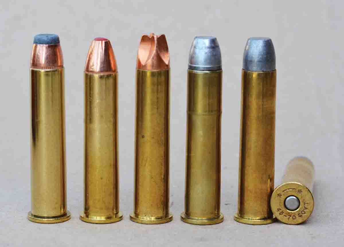 The .45-70 performs well with expanding, solid and cast bullet loads.